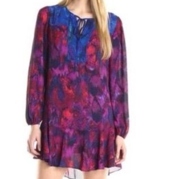 BCBG multicolor watercolour dress - Picture 2 of 3